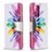 Custodia Portafoglio In Pelle Fantasia Modello Cover con Supporto B01F per Samsung Galaxy A72 4G Multicolore