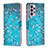 Custodia Portafoglio In Pelle Fantasia Modello Cover con Supporto B01F per Samsung Galaxy A73 5G