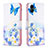 Custodia Portafoglio In Pelle Fantasia Modello Cover con Supporto B01F per Samsung Galaxy F04 Blu