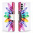Custodia Portafoglio In Pelle Fantasia Modello Cover con Supporto B01F per Samsung Galaxy F23 5G Multicolore