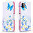 Custodia Portafoglio In Pelle Fantasia Modello Cover con Supporto B01F per Samsung Galaxy F42 5G Blu