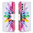 Custodia Portafoglio In Pelle Fantasia Modello Cover con Supporto B01F per Samsung Galaxy F54 5G Multicolore