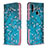 Custodia Portafoglio In Pelle Fantasia Modello Cover con Supporto B01F per Samsung Galaxy M01s