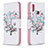 Custodia Portafoglio In Pelle Fantasia Modello Cover con Supporto B01F per Samsung Galaxy M01s Bianco