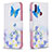 Custodia Portafoglio In Pelle Fantasia Modello Cover con Supporto B01F per Samsung Galaxy M01s Blu