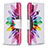 Custodia Portafoglio In Pelle Fantasia Modello Cover con Supporto B01F per Samsung Galaxy M01s Multicolore