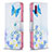 Custodia Portafoglio In Pelle Fantasia Modello Cover con Supporto B01F per Samsung Galaxy M02