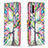 Custodia Portafoglio In Pelle Fantasia Modello Cover con Supporto B01F per Samsung Galaxy M02