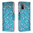 Custodia Portafoglio In Pelle Fantasia Modello Cover con Supporto B01F per Samsung Galaxy M02s