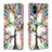 Custodia Portafoglio In Pelle Fantasia Modello Cover con Supporto B01F per Samsung Galaxy M04