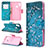 Custodia Portafoglio In Pelle Fantasia Modello Cover con Supporto B01F per Samsung Galaxy M11