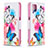 Custodia Portafoglio In Pelle Fantasia Modello Cover con Supporto B01F per Samsung Galaxy M12