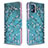 Custodia Portafoglio In Pelle Fantasia Modello Cover con Supporto B01F per Samsung Galaxy M40S