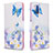 Custodia Portafoglio In Pelle Fantasia Modello Cover con Supporto B01F per Samsung Galaxy M40S Blu