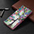 Custodia Portafoglio In Pelle Fantasia Modello Cover con Supporto B01F per Samsung Galaxy Note 20 Ultra 5G