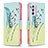 Custodia Portafoglio In Pelle Fantasia Modello Cover con Supporto B01F per Samsung Galaxy Quantum2 5G