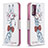 Custodia Portafoglio In Pelle Fantasia Modello Cover con Supporto B01F per Samsung Galaxy S20 FE (2022) 5G