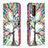 Custodia Portafoglio In Pelle Fantasia Modello Cover con Supporto B01F per Samsung Galaxy S20 FE 4G