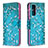 Custodia Portafoglio In Pelle Fantasia Modello Cover con Supporto B01F per Samsung Galaxy S20 FE 5G