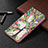 Custodia Portafoglio In Pelle Fantasia Modello Cover con Supporto B01F per Samsung Galaxy S21 5G