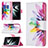 Custodia Portafoglio In Pelle Fantasia Modello Cover con Supporto B01F per Samsung Galaxy S21 FE 5G