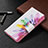 Custodia Portafoglio In Pelle Fantasia Modello Cover con Supporto B01F per Samsung Galaxy S21 FE 5G Colorato