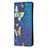 Custodia Portafoglio In Pelle Fantasia Modello Cover con Supporto B01F per Samsung Galaxy S22 Ultra 5G