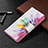 Custodia Portafoglio In Pelle Fantasia Modello Cover con Supporto B01F per Samsung Galaxy S23 5G Colorato