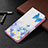 Custodia Portafoglio In Pelle Fantasia Modello Cover con Supporto B01F per Samsung Galaxy S24 Plus 5G