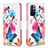 Custodia Portafoglio In Pelle Fantasia Modello Cover con Supporto B01F per Xiaomi Poco M4 Pro 5G Colorato
