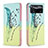 Custodia Portafoglio In Pelle Fantasia Modello Cover con Supporto B01F per Xiaomi Poco X4 Pro 5G Verde Pastello