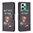 Custodia Portafoglio In Pelle Fantasia Modello Cover con Supporto B01F per Xiaomi Poco X5 5G Grigio Scuro