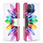 Custodia Portafoglio In Pelle Fantasia Modello Cover con Supporto B01F per Xiaomi Redmi 12C 4G Multicolore