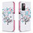 Custodia Portafoglio In Pelle Fantasia Modello Cover con Supporto B01F per Xiaomi Redmi Note 11 4G (2021) Bianco