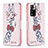 Custodia Portafoglio In Pelle Fantasia Modello Cover con Supporto B01F per Xiaomi Redmi Note 11 Pro+ Plus 5G