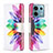 Custodia Portafoglio In Pelle Fantasia Modello Cover con Supporto B01F per Xiaomi Redmi Note 13 Pro 5G Multicolore