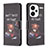 Custodia Portafoglio In Pelle Fantasia Modello Cover con Supporto B01F per Xiaomi Redmi Note 13 Pro+ Plus 5G