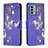 Custodia Portafoglio In Pelle Fantasia Modello Cover con Supporto B03F per Nokia G22