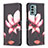 Custodia Portafoglio In Pelle Fantasia Modello Cover con Supporto B03F per Nokia G22