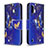 Custodia Portafoglio In Pelle Fantasia Modello Cover con Supporto B03F per Samsung Galaxy A01 SM-A015