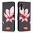 Custodia Portafoglio In Pelle Fantasia Modello Cover con Supporto B03F per Samsung Galaxy A04s Rosso
