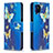 Custodia Portafoglio In Pelle Fantasia Modello Cover con Supporto B03F per Samsung Galaxy A12