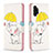 Custodia Portafoglio In Pelle Fantasia Modello Cover con Supporto B03F per Samsung Galaxy A13 4G Giallo