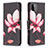Custodia Portafoglio In Pelle Fantasia Modello Cover con Supporto B03F per Samsung Galaxy A22s 5G Rosso