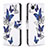 Custodia Portafoglio In Pelle Fantasia Modello Cover con Supporto B03F per Samsung Galaxy A23s Blu