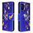 Custodia Portafoglio In Pelle Fantasia Modello Cover con Supporto B03F per Samsung Galaxy A41