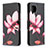Custodia Portafoglio In Pelle Fantasia Modello Cover con Supporto B03F per Samsung Galaxy A42 5G Rosso