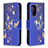 Custodia Portafoglio In Pelle Fantasia Modello Cover con Supporto B03F per Samsung Galaxy A52 4G