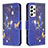 Custodia Portafoglio In Pelle Fantasia Modello Cover con Supporto B03F per Samsung Galaxy A53 5G