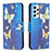 Custodia Portafoglio In Pelle Fantasia Modello Cover con Supporto B03F per Samsung Galaxy A53 5G